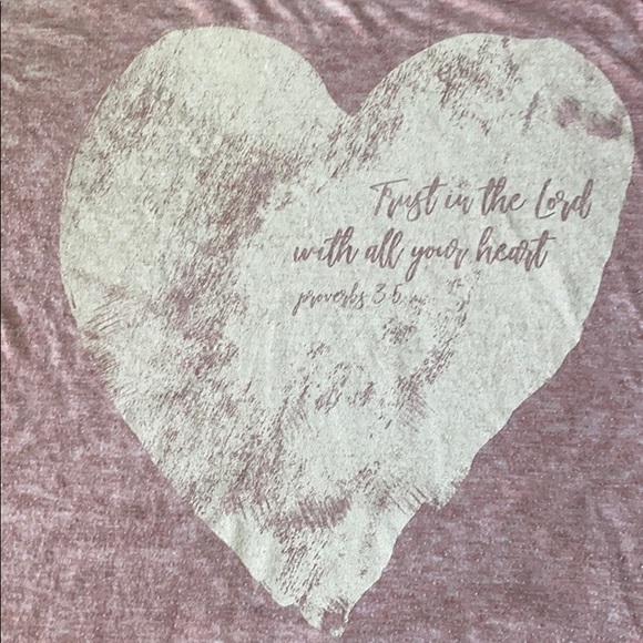 Pink Graphic Tee Proverbs 3:5 - Picture 2 of 4